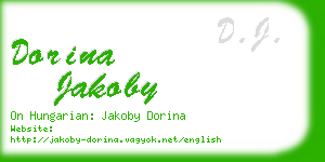 dorina jakoby business card